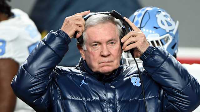 UNC football head coach Mack Brown